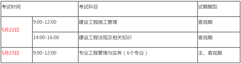 2021年廣東一級建造師考試時間及考試科目 2021年廣東一級建造師考試時間及考試科目