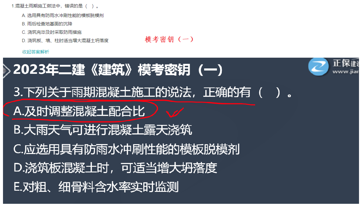 建筑實務(wù)考情分析1 建筑實務(wù)考情分析1