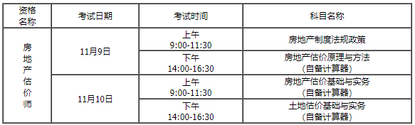 內(nèi)蒙古房估考試時(shí)間 內(nèi)蒙古房估考試時(shí)間