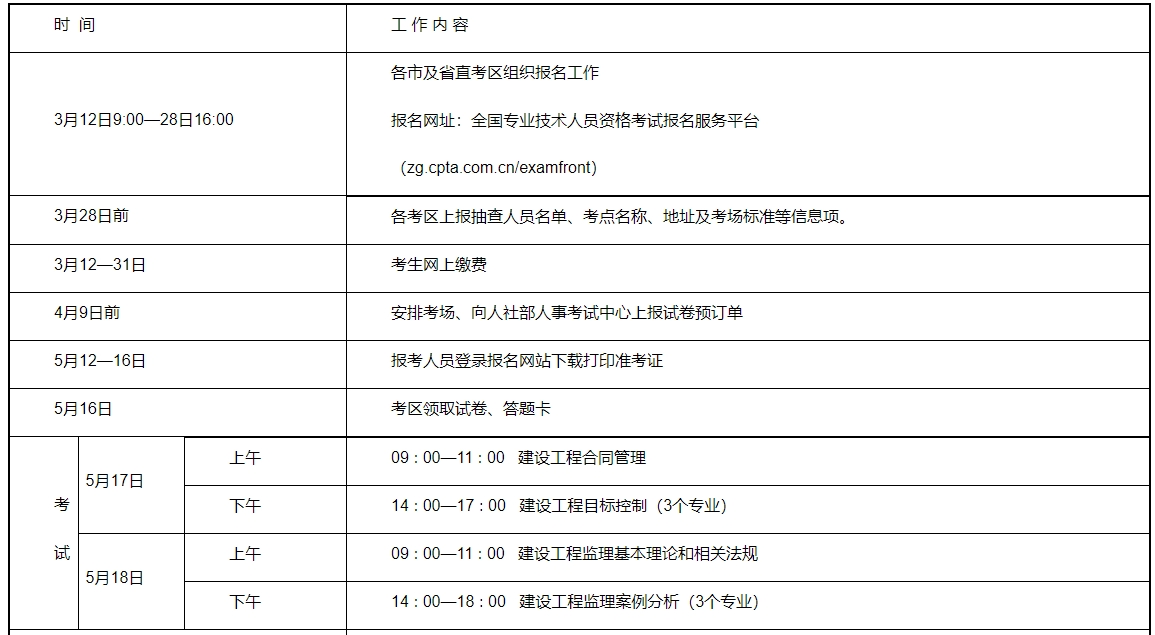 考試時(shí)間 考試時(shí)間